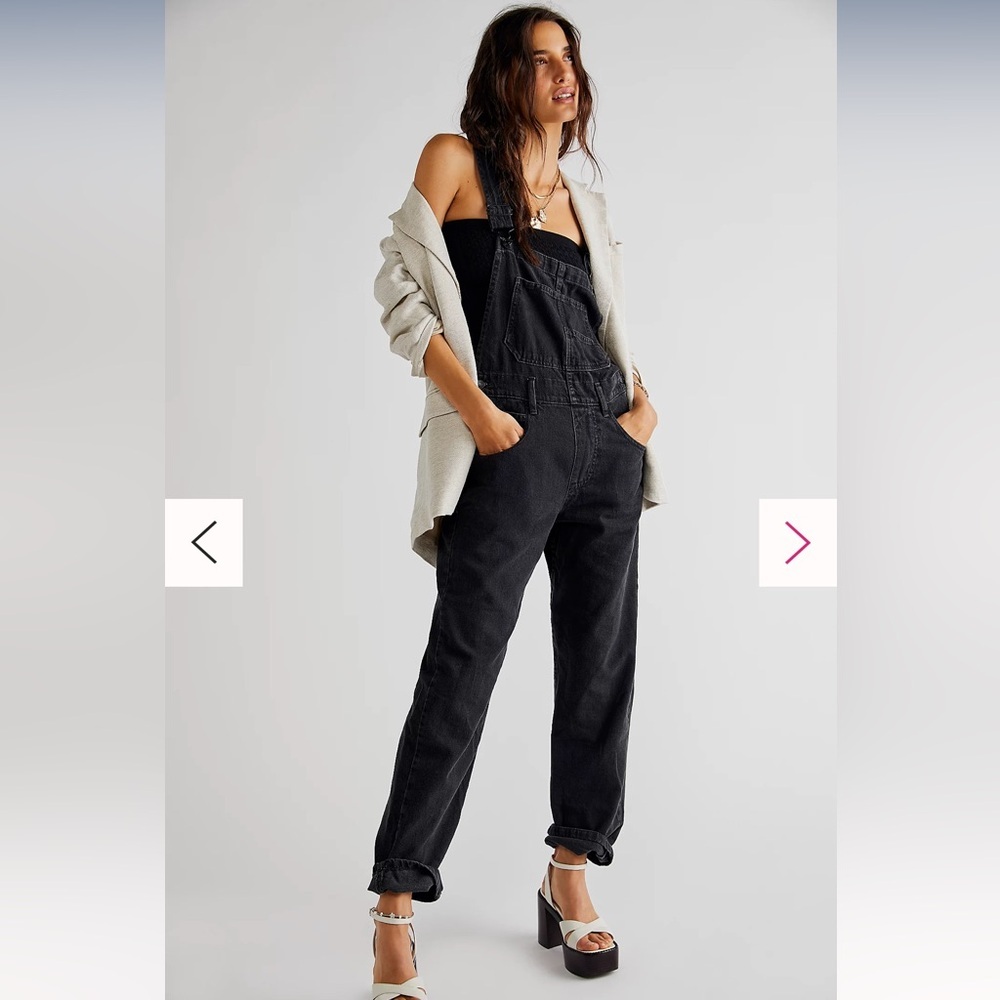 Free People We The Free Ziggy Denim Overalls - Large